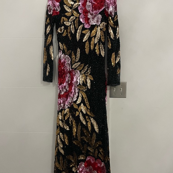 Max Duggal Florian sequined evening gown - Picture 2 of 5